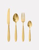 Gold Plated Frea Stainless Steel Cutlery - 4 Piece Set