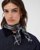 Dark Navy Check Blue Phia Scarf - ONE / Dark Navy image