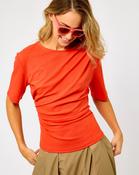 Poinciana Ulina Drape T-Shirt - M / Poinciana image