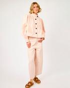 Crystal Pink Reece Cotton Barrel Leg Trousers - S / Crystalpnk image