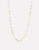 Gold Filled Paperclip Necklace - 36"