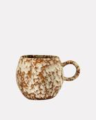 Brown Retro Paula Stoneware Cup