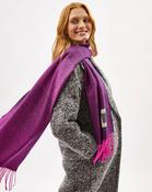 Neon Pink Nine Weaves Of Wicklow Wide Merino Scarf