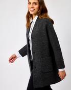 Oak Grey &amp; Black Donegal Wool Coat - XS / Grey Black