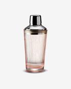 Pink Plissé Glass Cocktail Shaker image