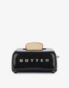 Toasty Black Ceramic Lidded Butter Tray image