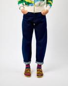Unwashed Denim Anni Barrel Leg Jeans - 30/30 / Un-Wash image