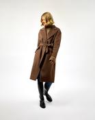 Cocoa Belted Wool Town Coat - M / Coco image