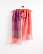 Pink Ombre Kid Mohair Blend Scarf - ONE / Pink O image