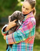 Oh My My Pop Donegal Wool Coat - L / Poppy image