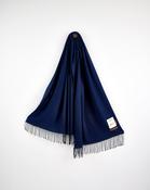 Navy Cashmere Wool Sandymount Scarf