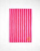 Pink Stripe 100% Cotton Tea Towel image