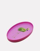 Pink Oval Flamingo Tray image