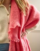 Coral Mohair Throw - S image