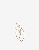 Gold Filled Hammered Oval Earrings - S