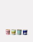 Vibrance 70s Ceramics Stackable Egg Cups - Set of 4 image