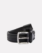 Black Stretch Leather Belt - L / Black image