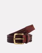 Brown Stretch Leather Belt - M / Brown image