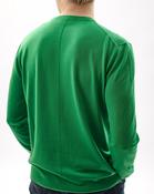 Unisex Green 100% Merino Knit Crew Neck Jumper - XS / Green image