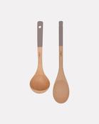 Mocha Wooden Spoon &amp; Ladle Set image