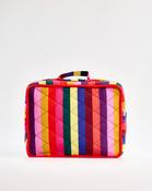 Multicolour Stripes Cotton Large Cosmetic Bag - ONE / Multi