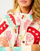 Cream Amara Printed Knit Scarf - ONE / Cream image