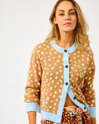 Brown Deer Print Hollie Cardigan - S / Brown