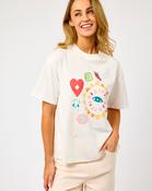 Cream Morocco Charms Graphic T-Shirt - S / Cream image