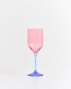 Pink &amp; Blue White Wine Glass image