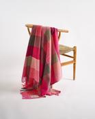 Pink Fields Lambswool Throw - S