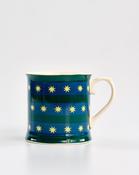Teal Stripes &amp; Stars Mug image
