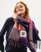 Neon Plaid Two Tails Of Merino Scarf image