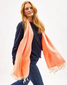 Neon Orange Weaver's Embrace Merino Pocket Wrap image