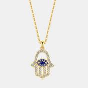 Hand evil eye necklace image