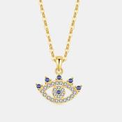 Spike evil eye necklace image