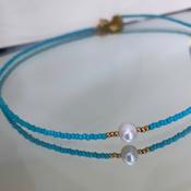 Blue Beaded Necklace