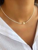 White Beaded Necklace
