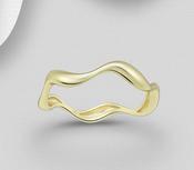 Gold Wave Ring