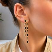 Grey &amp; Black Statement Earrings image