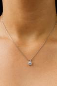 Silver Cubic Zirconia Pendant Necklace image