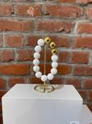 White Jade Beaded Bracelet
