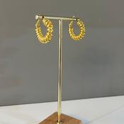 Chain Gold Hoop Earrings