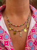 Multicoloured Charm Necklace image