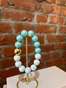 Iridescent blue bracelet