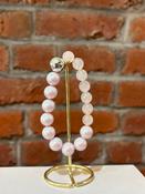 Pink and Silver Beaded Bracelet image