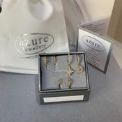 Bundle - Plain Gold, Cubic Zirconia &amp; Star and Moon Huggies