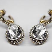 Tear Drop Lou Lou Gold Crystal image