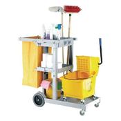 MULTIPURPOSE JANITORIAL TROLLEY GREY 101272
