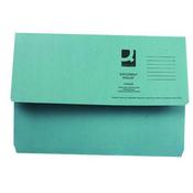 Q-CONNECT DOCUMENT WALLET FOOLSCAP BLUE (PACK OF 50 WALLETS) KF23011