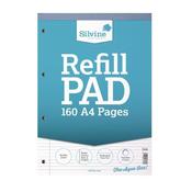 SILVINE NARROW RULED HEADBOUND REFILL PAD A4 (PACK OF 6) A4RPNM